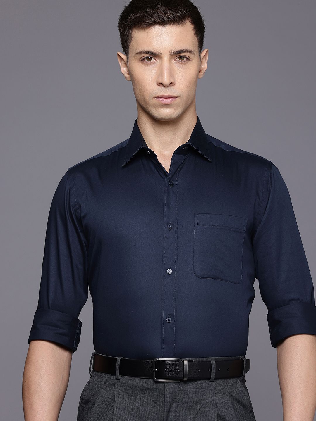 Raymond Slim Fit Pure Cotton Formal Shirt-picture-22