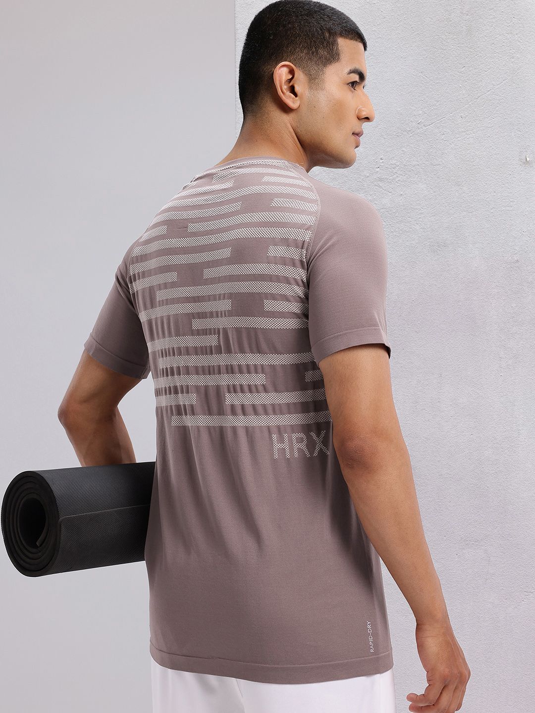 HRX by Hrithik Roshan Men Printed Rapid-Dry Yoga T-shirt-picture-10