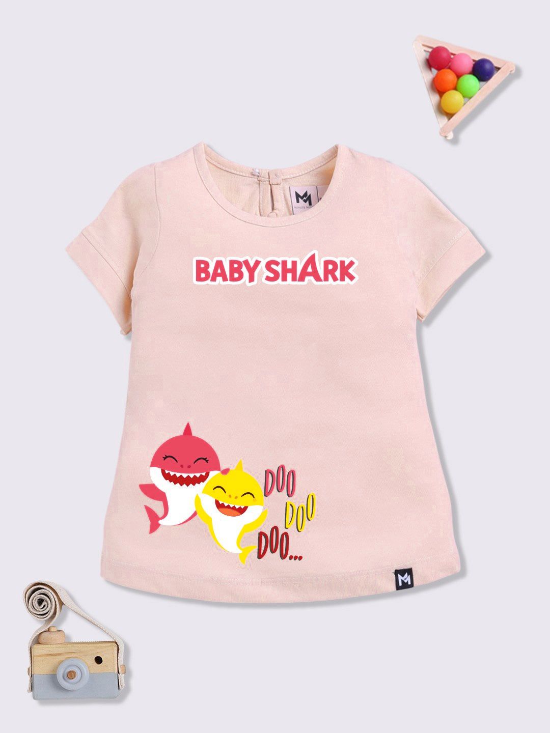 YK X Minute Mirth Infant Girls Printed Pure Cotton T-shirt Dress-image-6