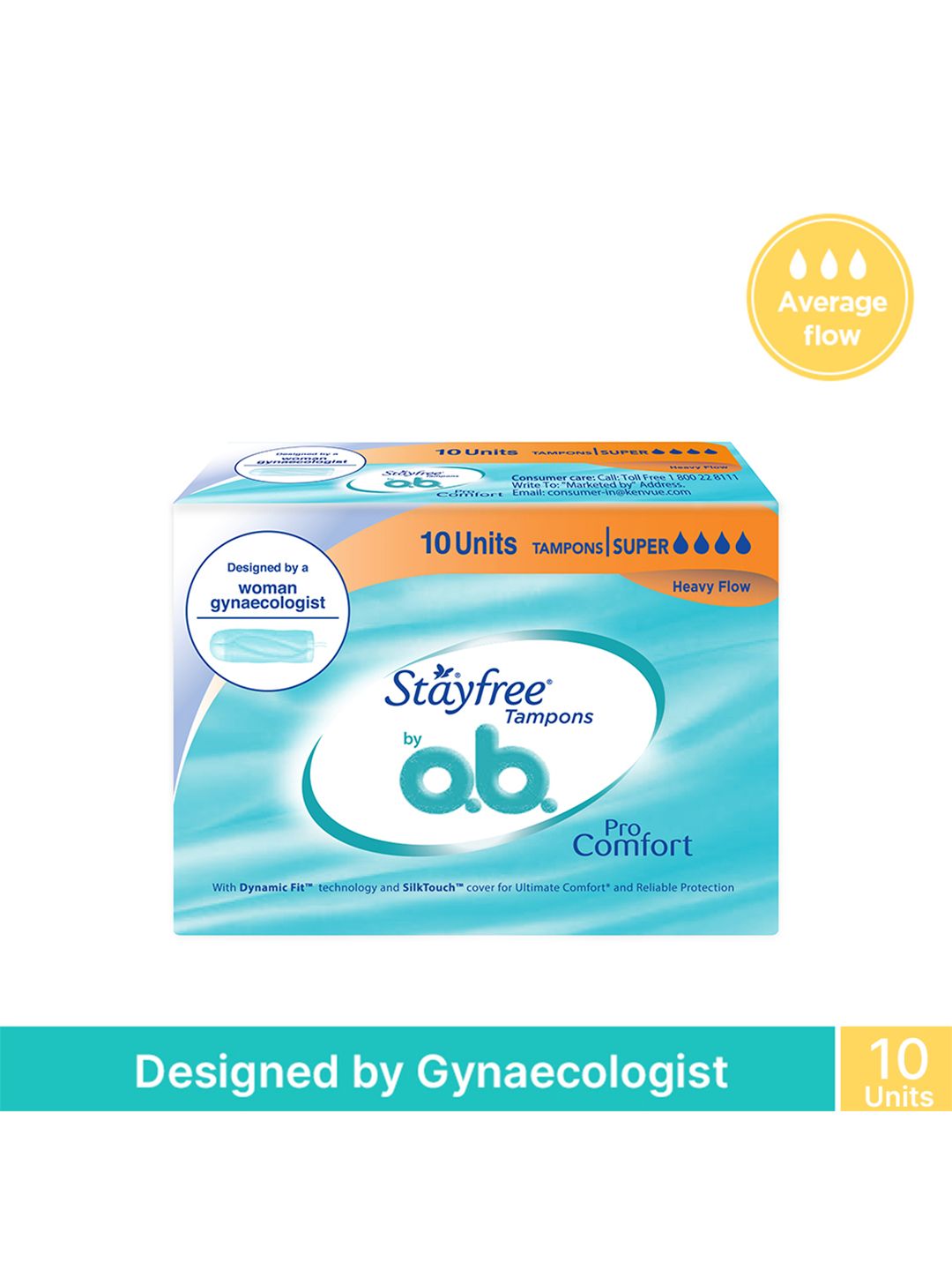Stayfree Pro Comfort Heavy Flow Super Tampons - 10 Units