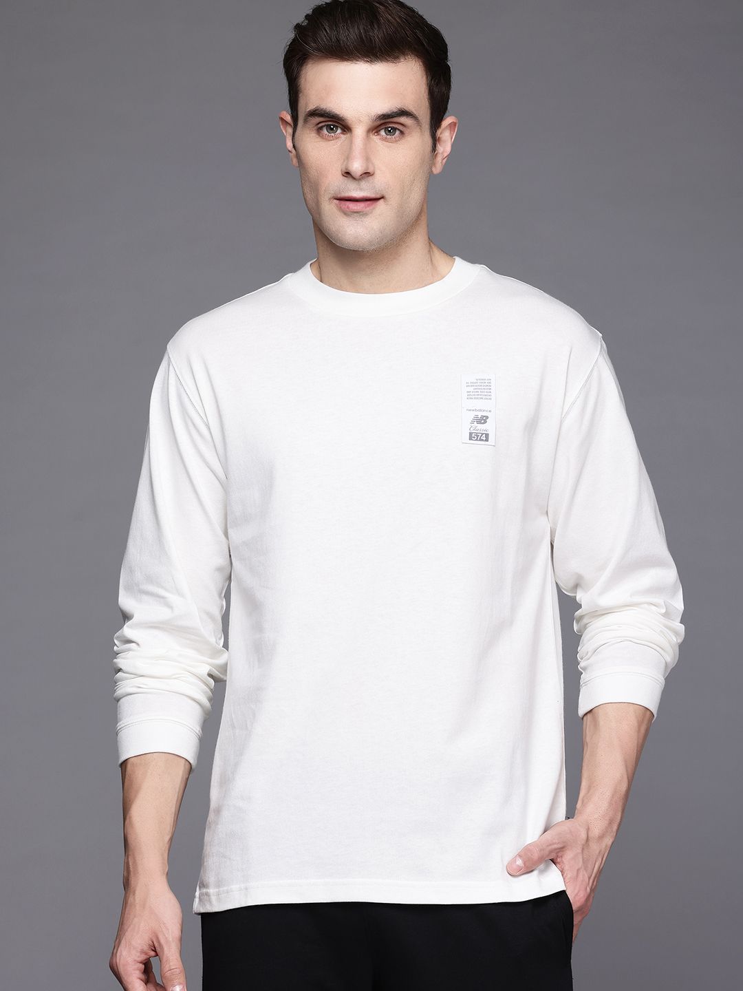 New Balance Men Typography Printed Athletics 574 Sketch Pure Cotton T-shirt-picture-58