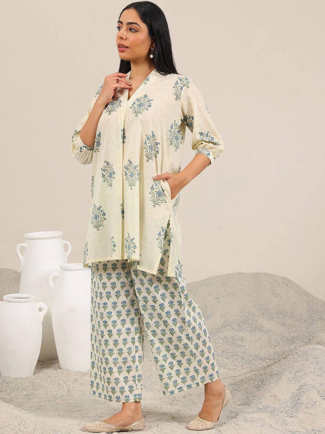 Women A-Line Kurta With Palazzo