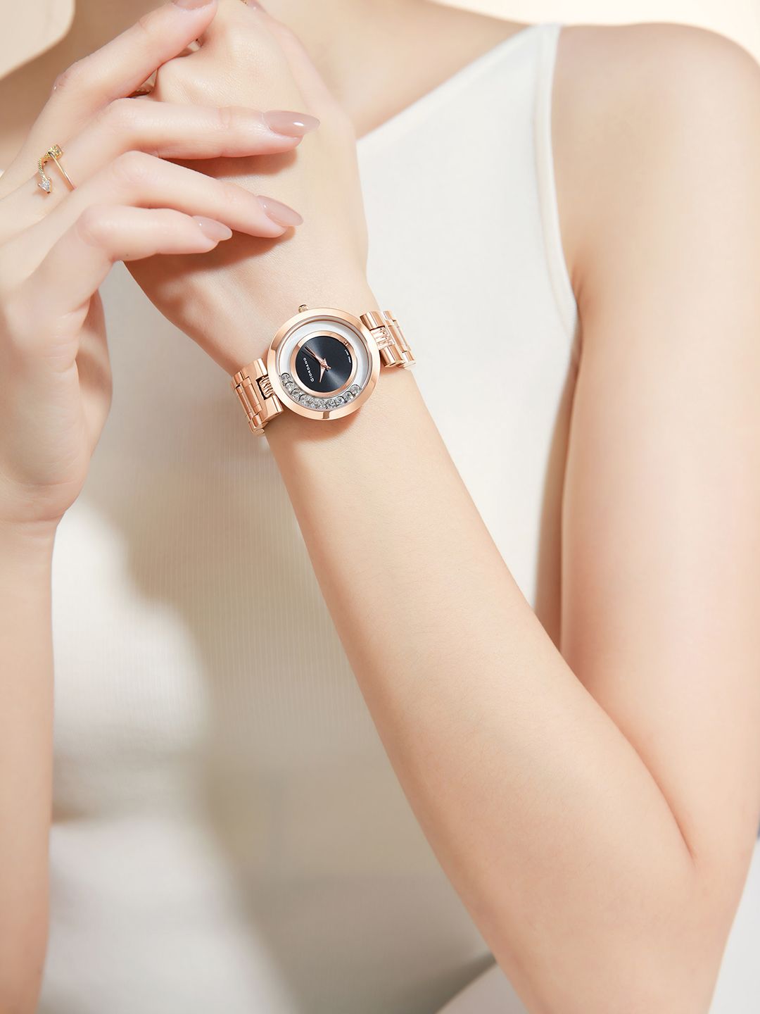 GIORDANO Women Patterned Dial & Stainless Steel Bracelet Style Straps Analogue Watch GZ-60083-11-picture-26