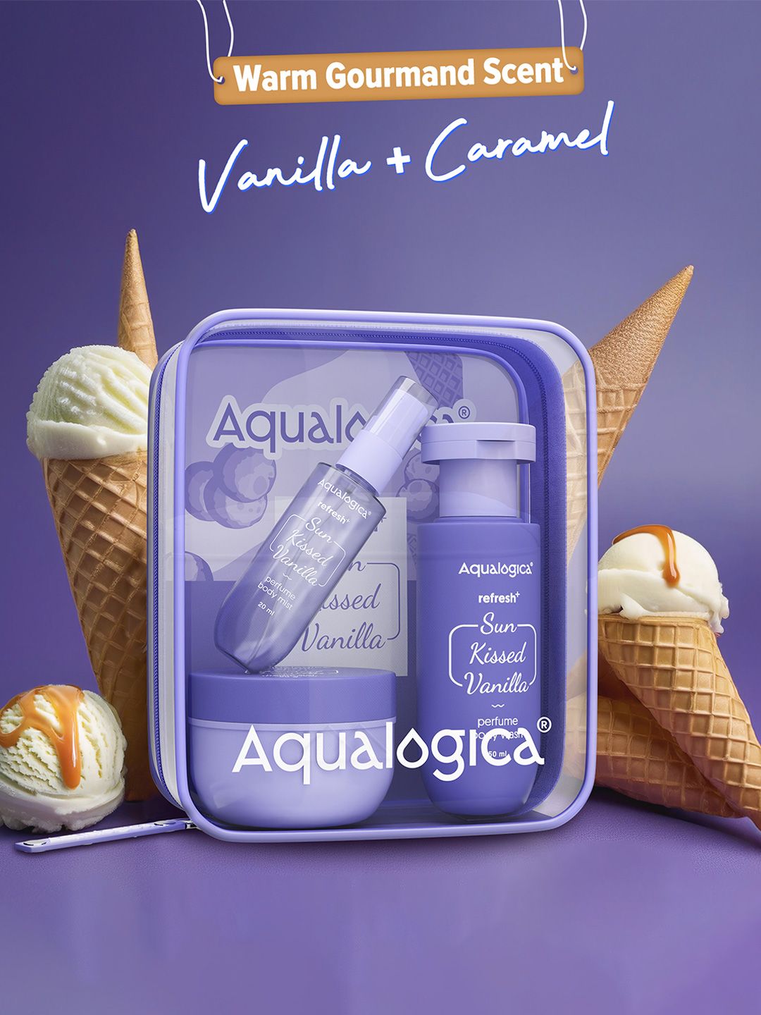 Aqualogica Set Of 3 Perfume Body Mist- 20ml- Body Wash-50ml & Hydra Gel Moisturizer- 50g-image-28