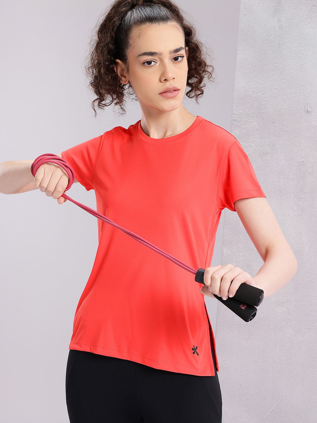 HRX by Hrithik Roshan Side Slit Training T-shirt-picture-27