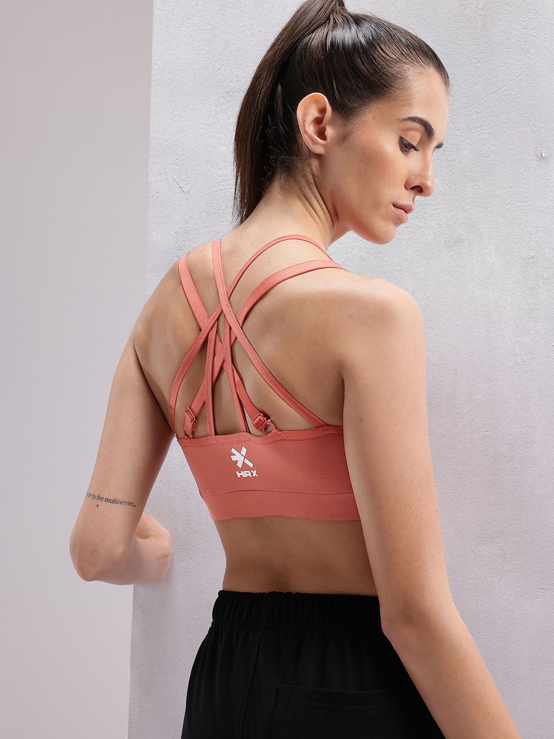 HRX by Hrithik Roshan Medium Coverage Lightly Padded Styled Back Bra