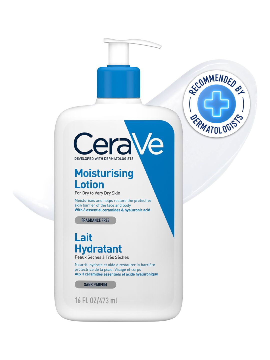 CeraVe Moisturizing Lotion with Ceramides & Hyaluronic Acid for Normal to Dry Skin - 473ml