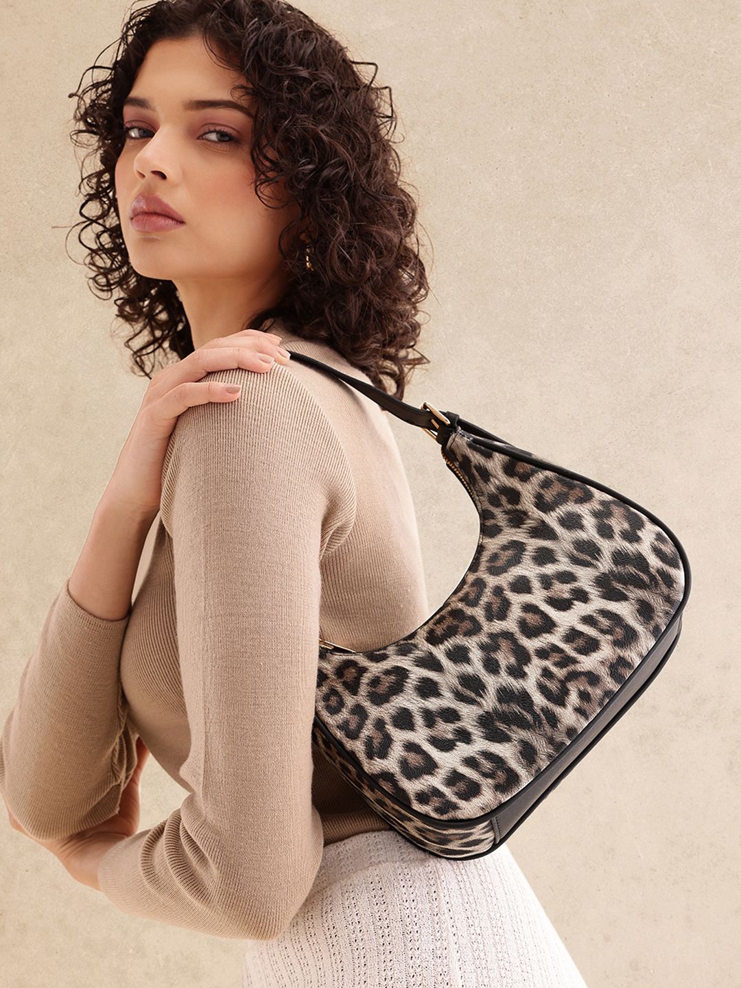 all about you Animal Print Structured Hobo Bag-picture-10