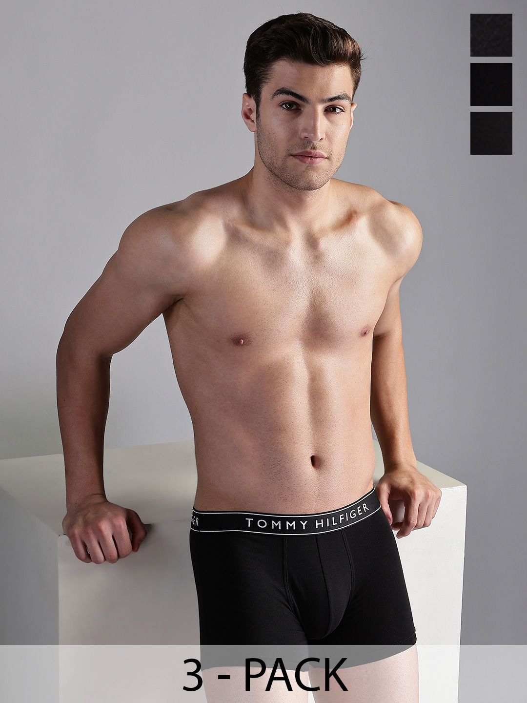 Tommy Hilfiger Men Pack Of 3 Printed Outer Elasticated Trunk-picture-46