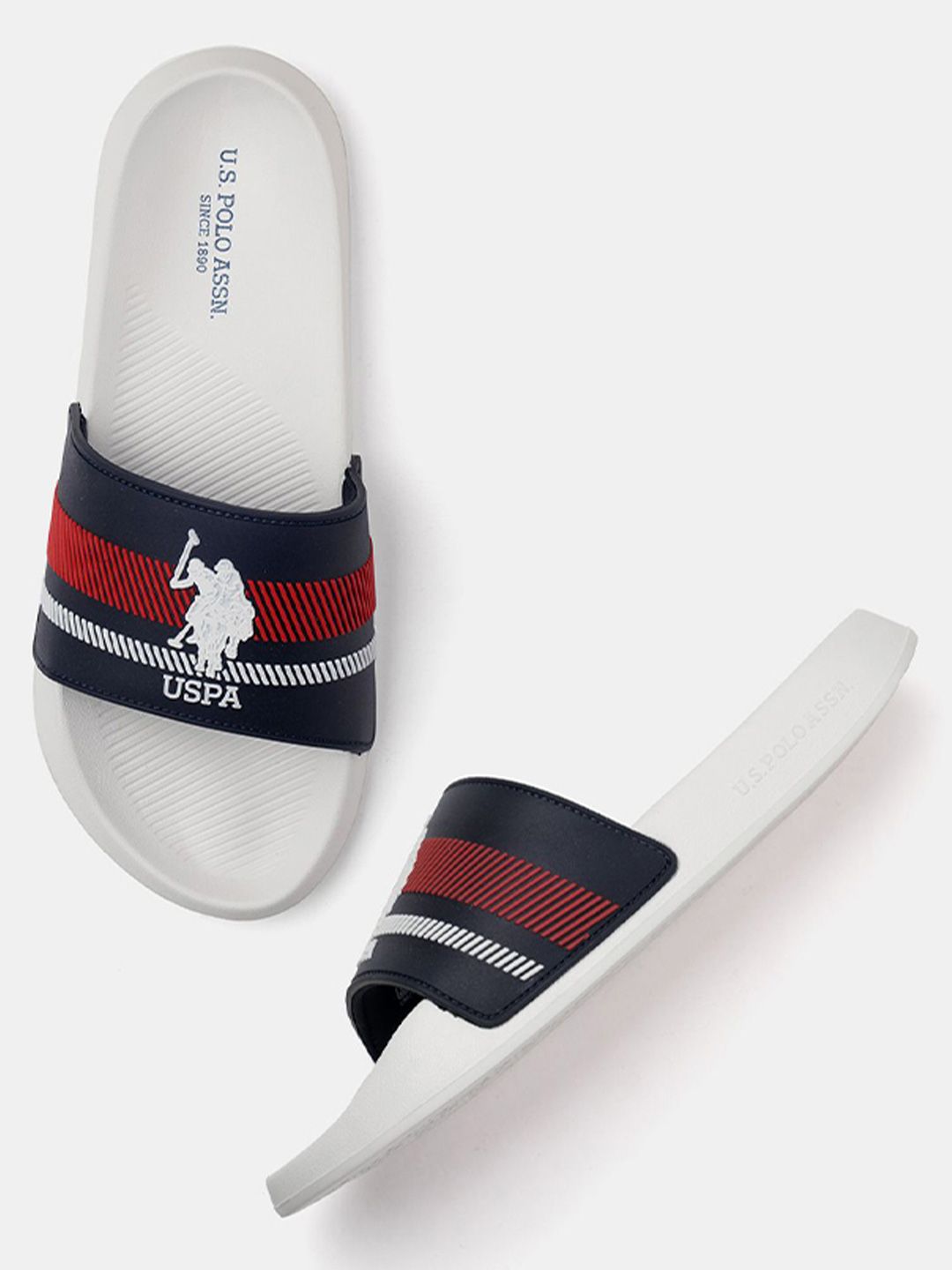 U.S. Polo Assn. Men Printed Rubber Sliders-picture-36