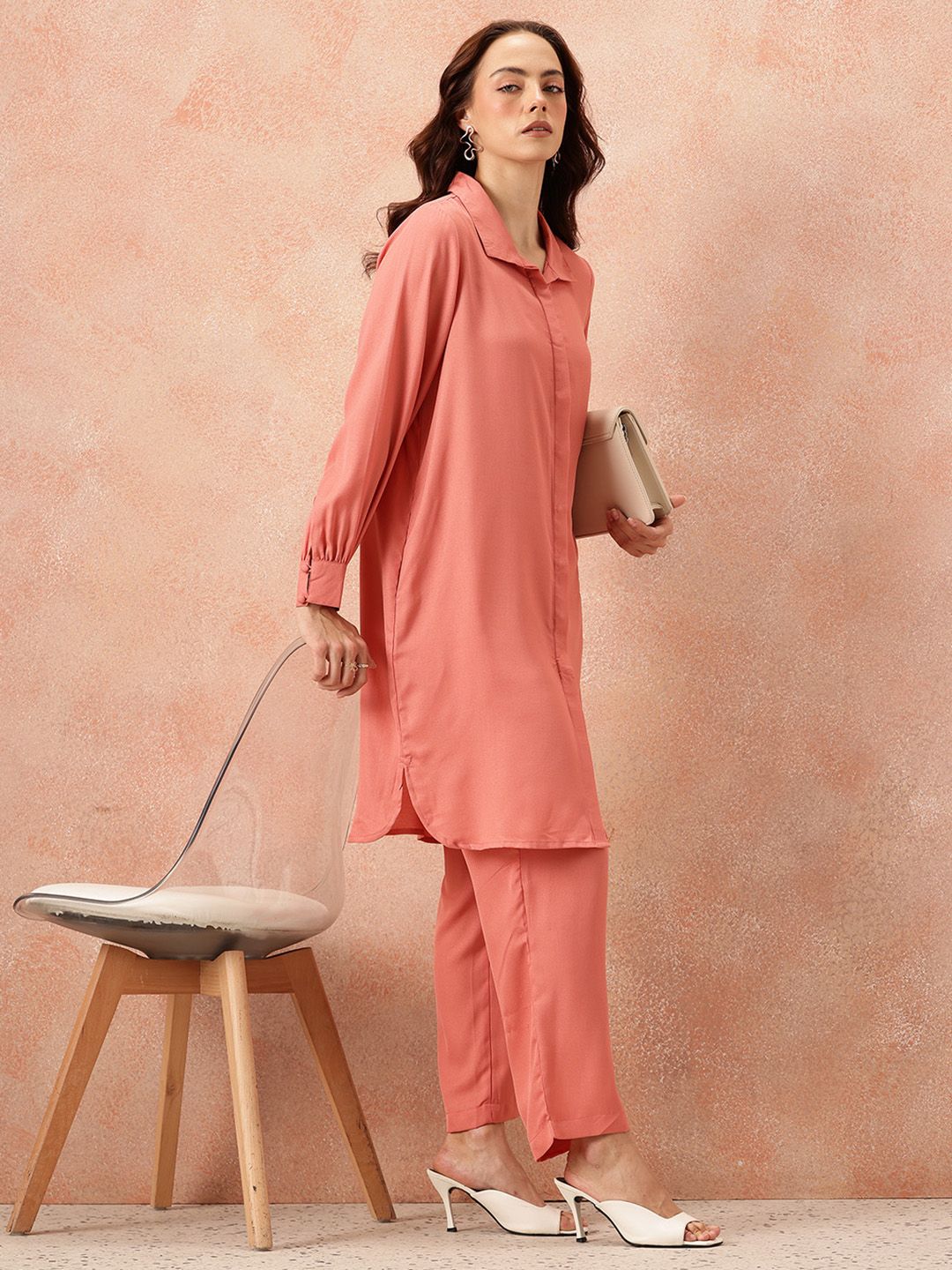 all about you Solid Shirt Collar Co-Ords-picture-34