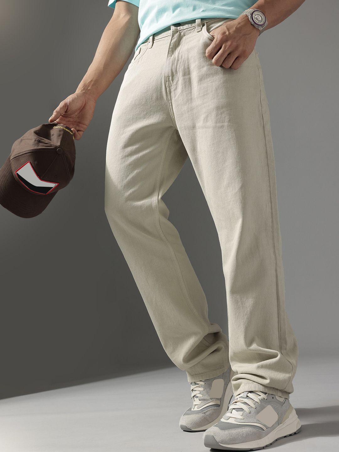 FCUK Men Pure Cotton Relaxed Fit Jeans-picture-14