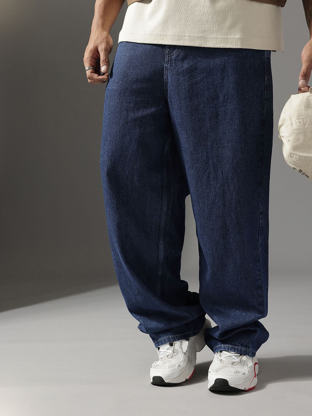 FCUK Men Pure Cotton Relaxed Fit Light Fade Jeans-picture-12