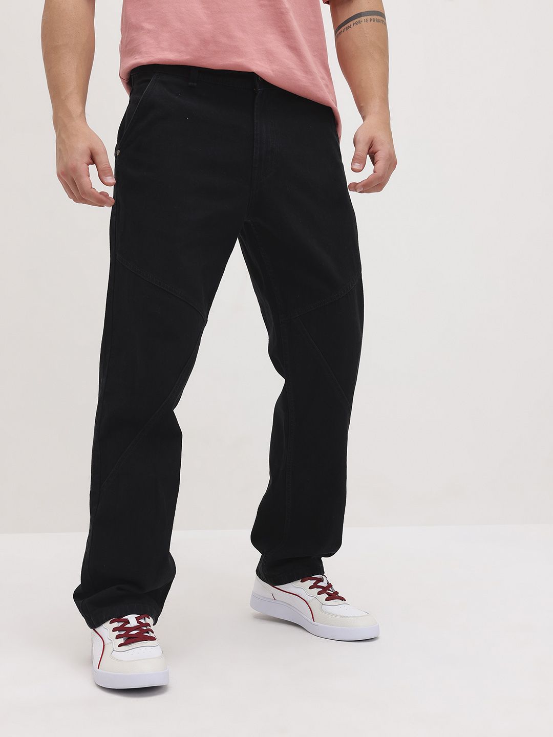 The Roadster Life Co. Men Paneled Straight Fit Mid-Rise Jeans-picture-28