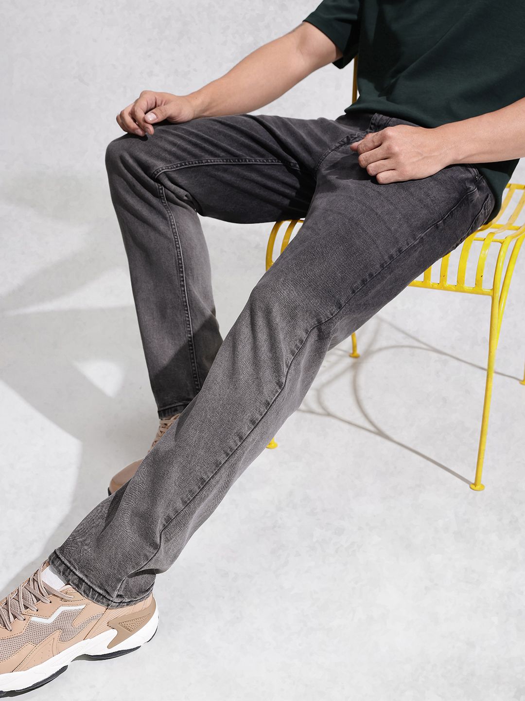 WROGN Men Anti Fit Heavy Faded Stretchable Jeans-picture-39