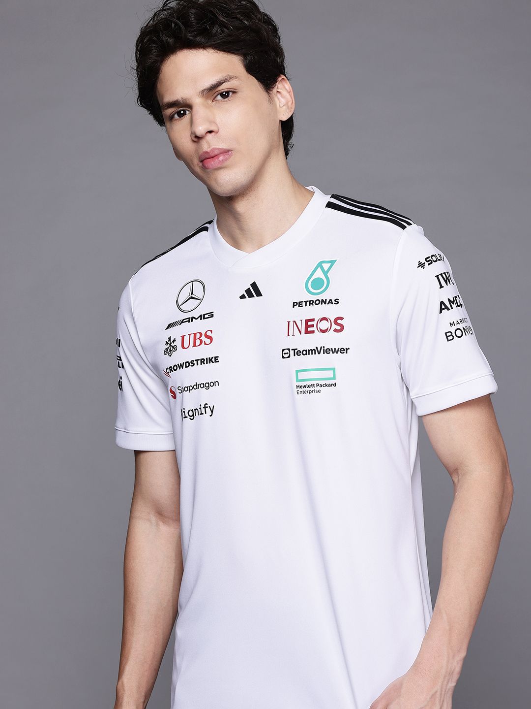 ADIDAS Typography PrintedMercedes AMG Petronas T-shirt