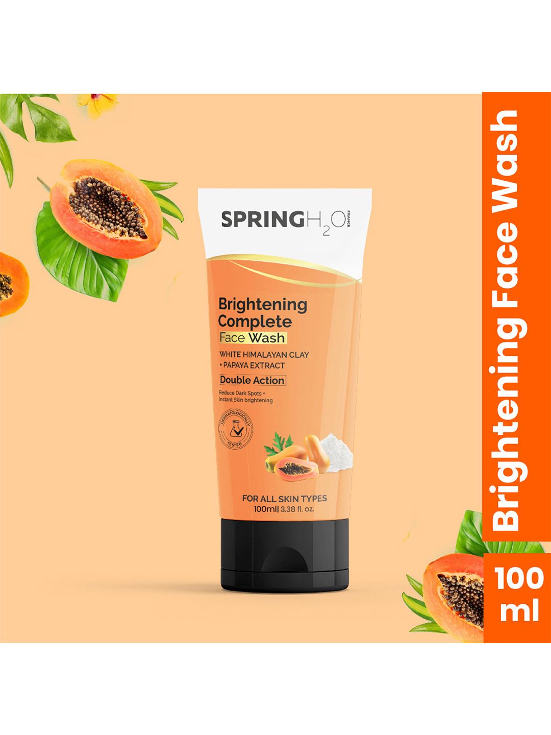 Spring H2O Brightening Complete Face Wash With Papaya Extract - 100 ml-image-20