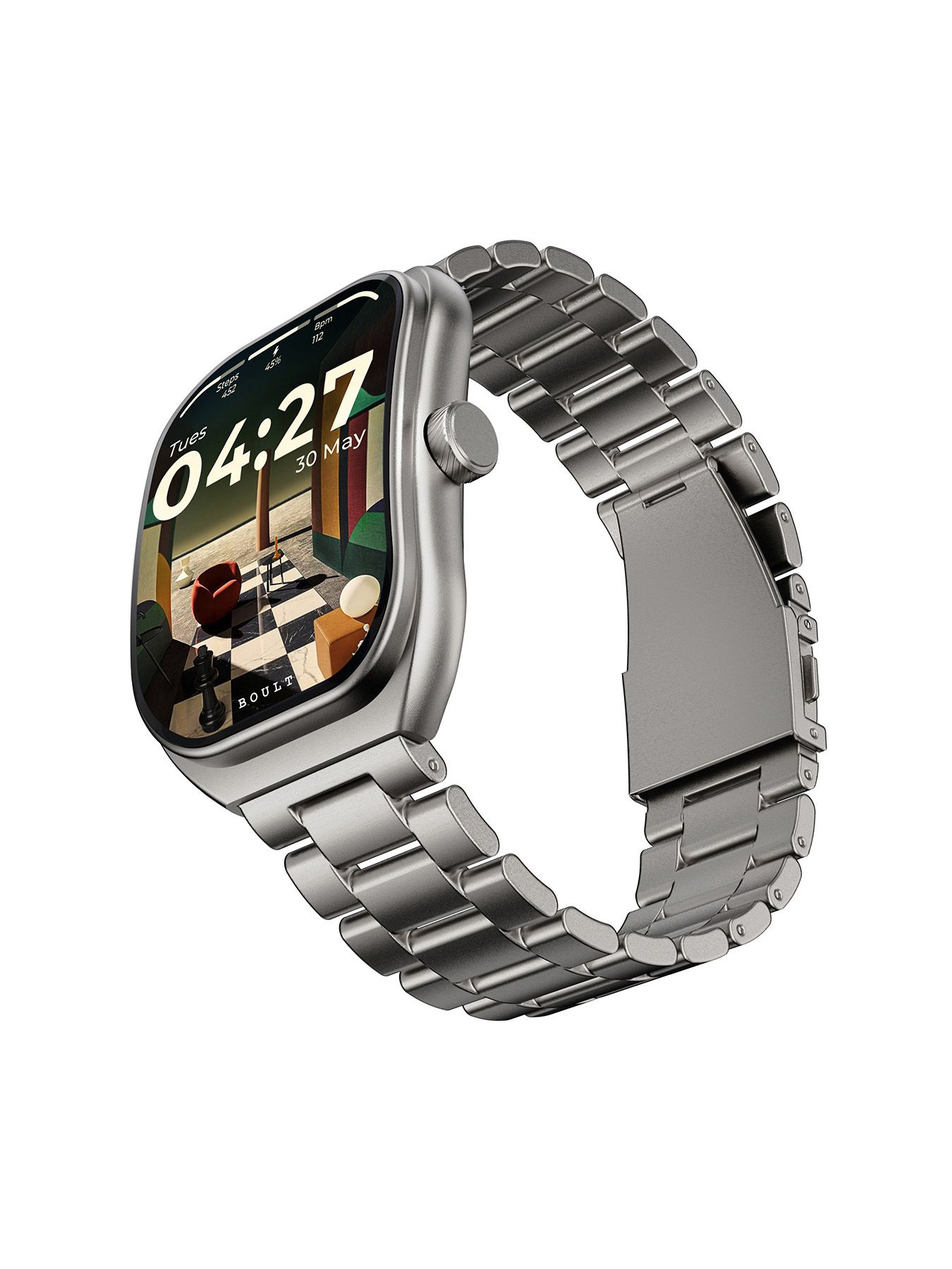 Boult Trail Pro 2.01" 3D Curved Display, Working Crown, 600 Nits, IP68 Smart Watch-image-25