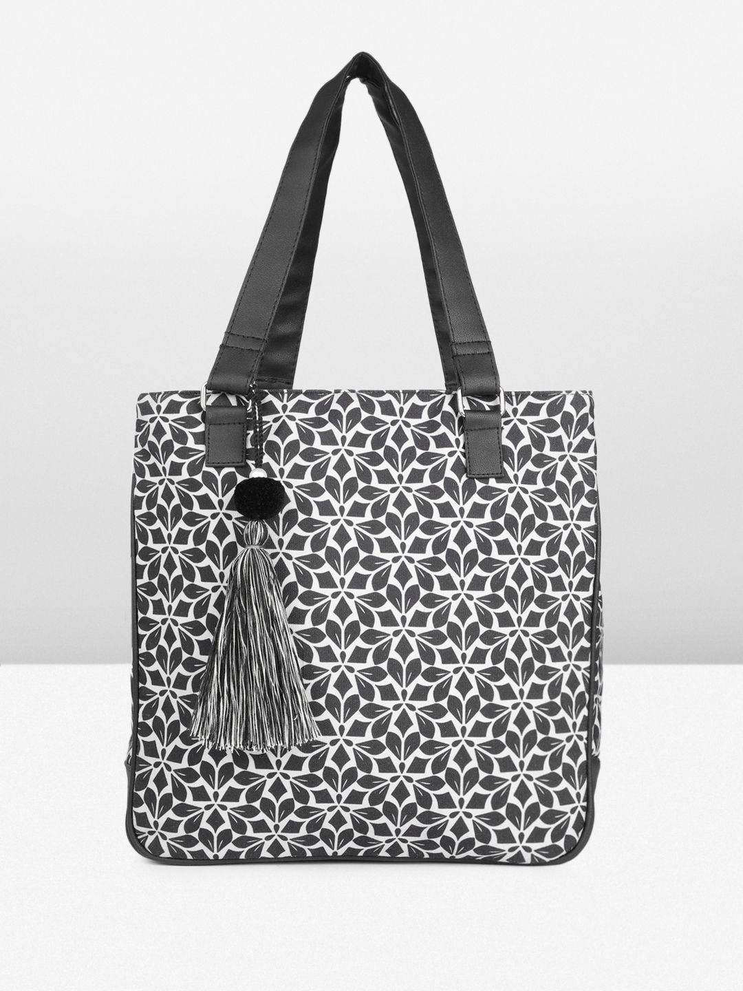 Anouk Floral Printed Structured Tote Bag-picture-21
