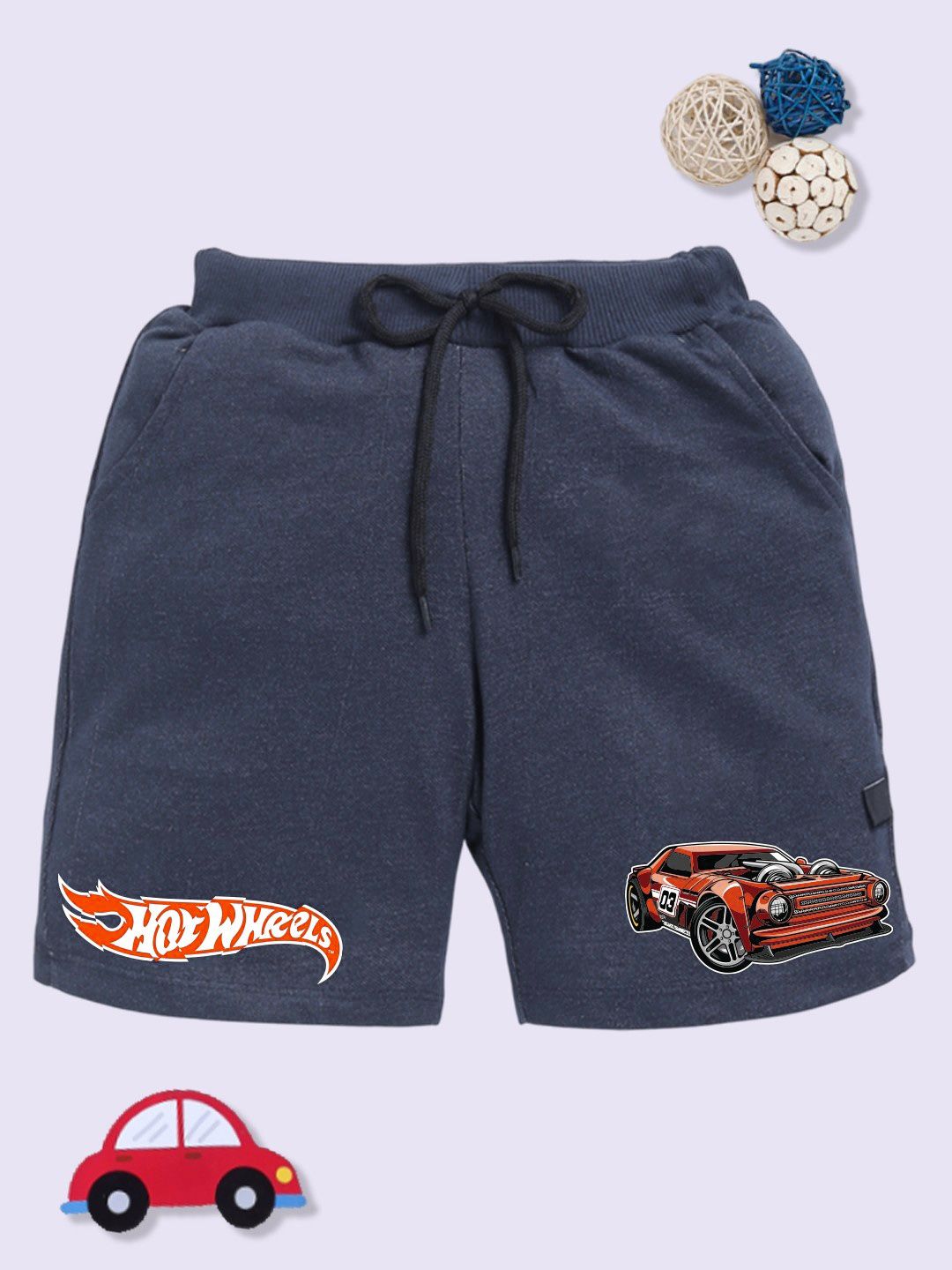 YK X Minute Mirth Boys Hot Wheels Printed Shorts-picture-36