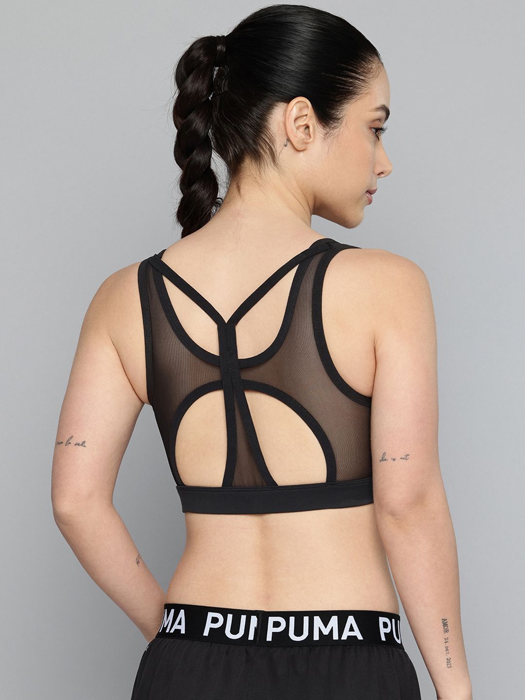Puma 4KEEPS CLOUDSPUN Full Coverage Drycell Styled Back Training or Gym Bra 52668601-image-11