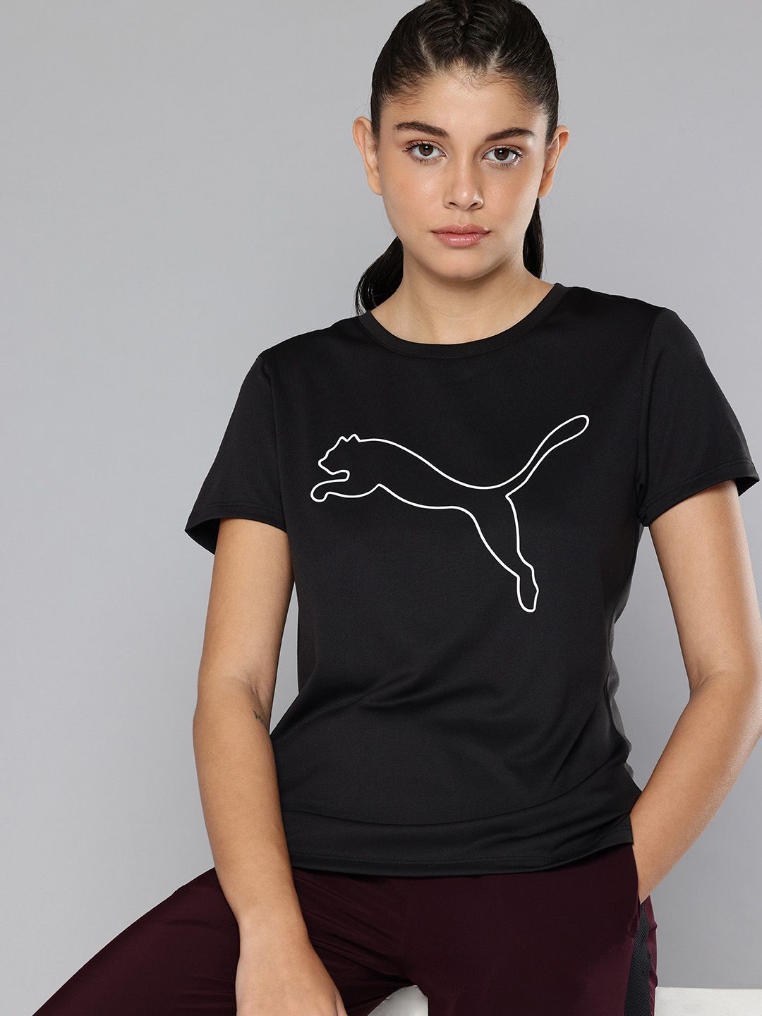 Puma Train All Day Brand Logo Printed dryCELL Training T-shirt-picture-53