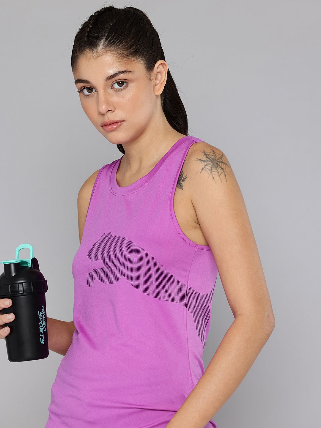 Puma Train All Day Big Brand Logo Printed dryCELL Training Tank T-shirt-picture-26