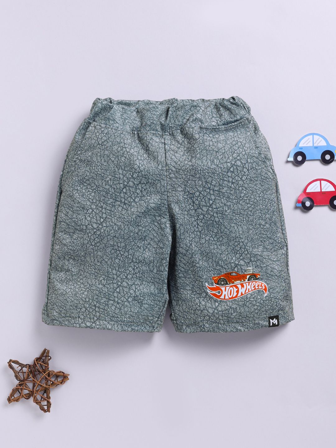 YK X Minute Mirth Boys Hot Wheels Printed Shorts-picture-35