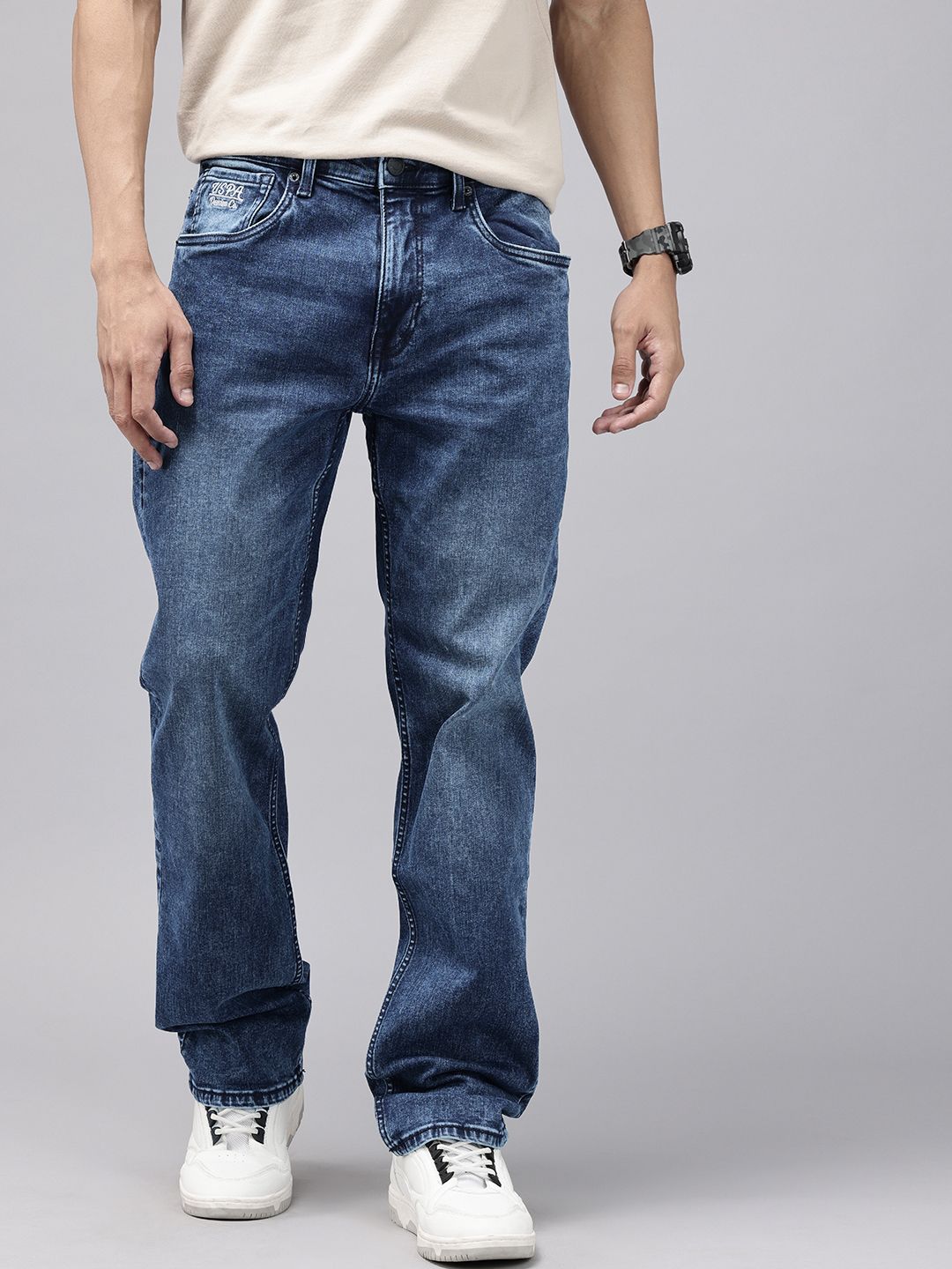 U.S. Polo Assn. Denim Co. Men Harold Slim Straight Fit Stretchable Jeans-picture-13
