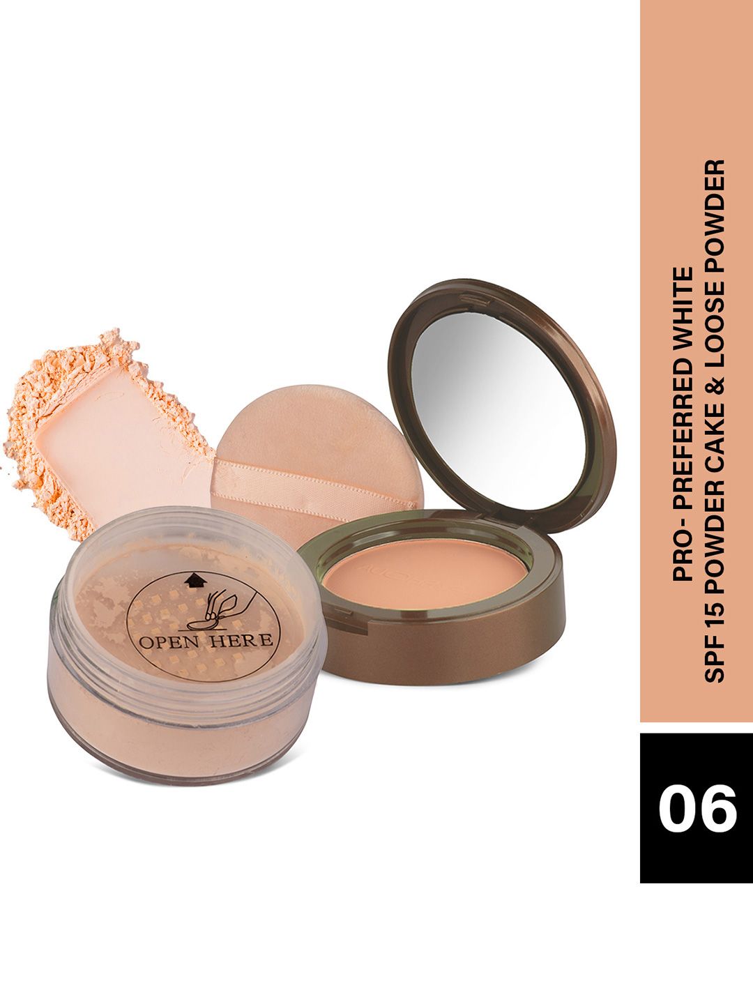 Hilary Rhoda 2 In 1 The Setting Duo Compact & Loose Powder - 32 g - Matte 2 - Shade 06-picture-43