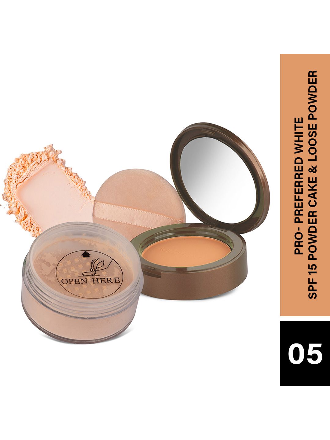Hilary Rhoda The Setting Duo Compact & Loose Powder - 32 g - Matte 1 - Shade 05-picture-46