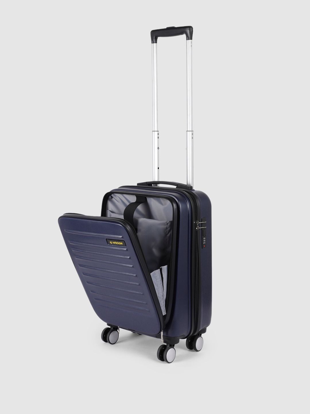 WROGN Unisex Kangaroo Hard Shell Cabin Trolley Suitcase 38L-picture-30