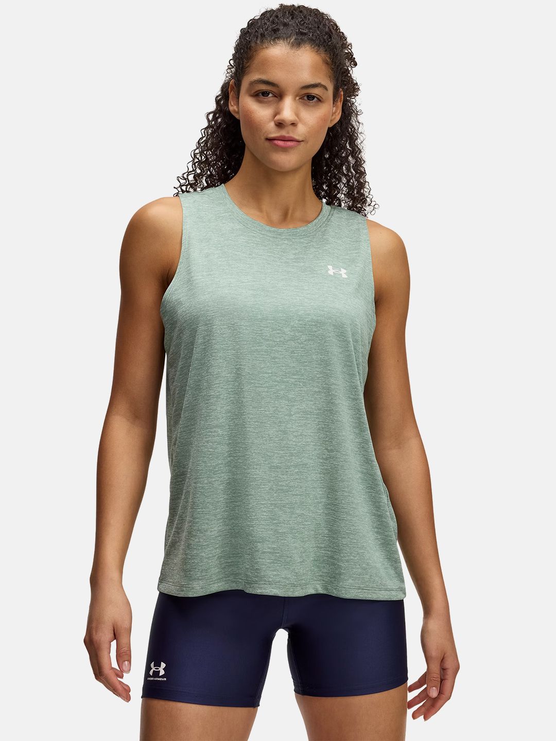 UNDER ARMOUR Brand Logo Detail Twist Effect Loose Fit Tech Training T-shirt-image-10