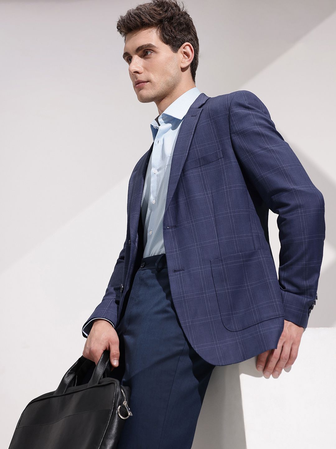 INVICTUS Checked Single-Breasted Slim Fit Single-Breasted Semiformal Blazer-picture-46
