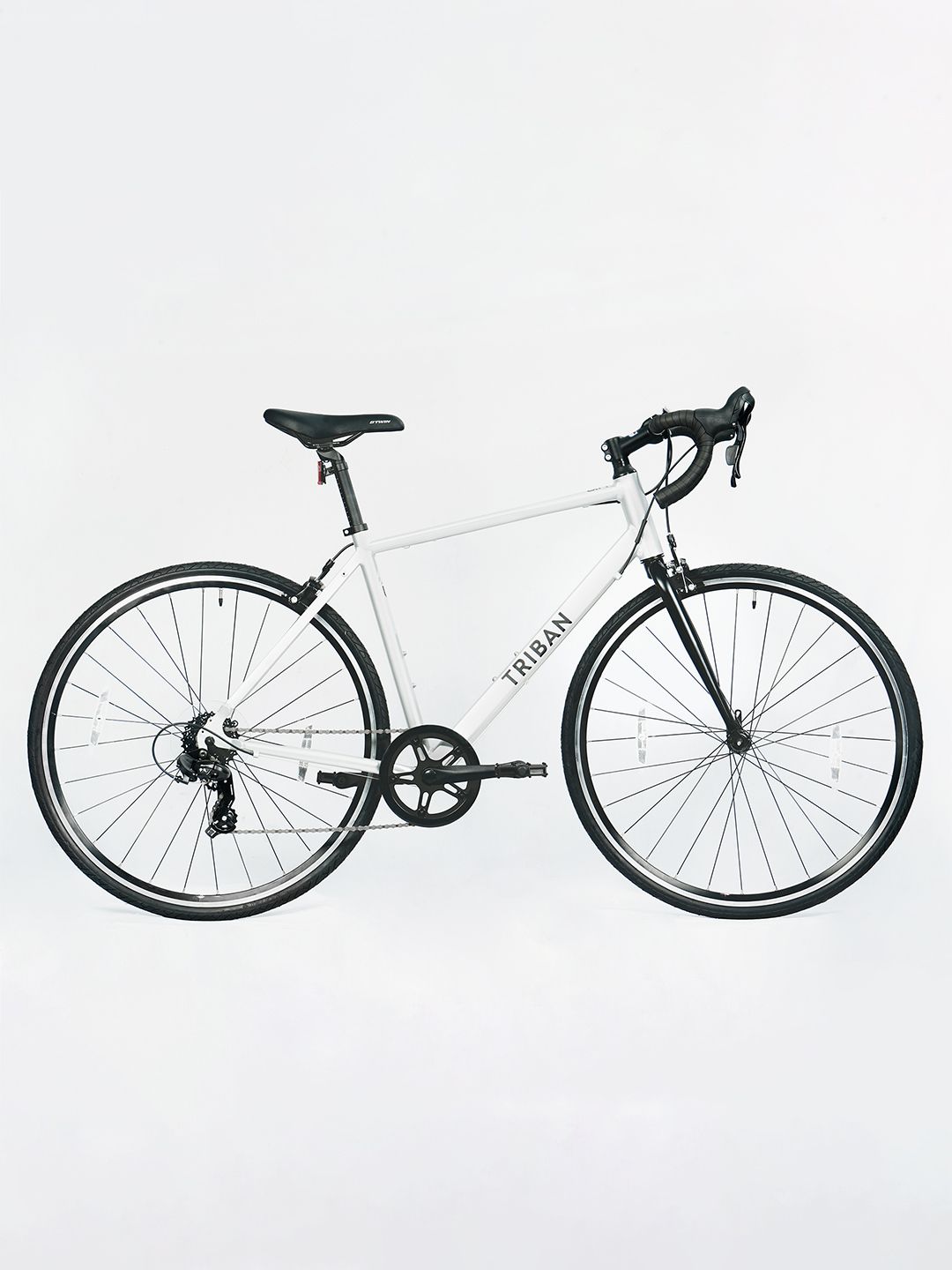 Decathlon Btwin - Unisex White Triban RC100 Drop Bar Versatility Road Bike-image-23