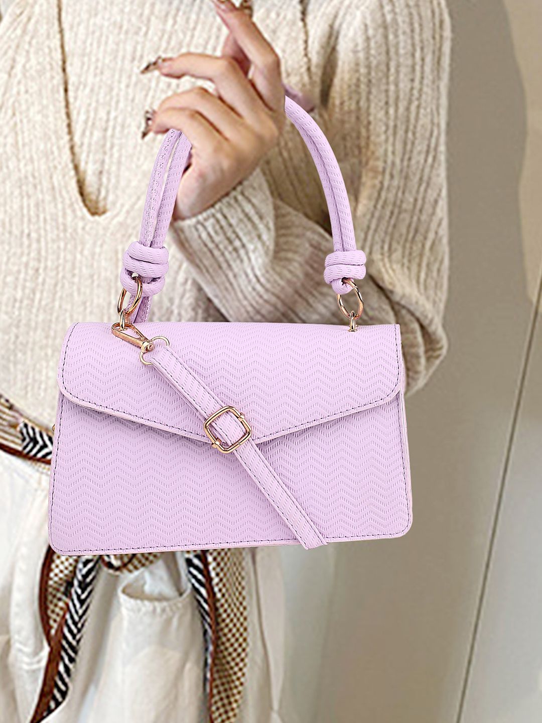 LULU & SKY PU Shopper Tote Bag with Bow Detail-picture-54