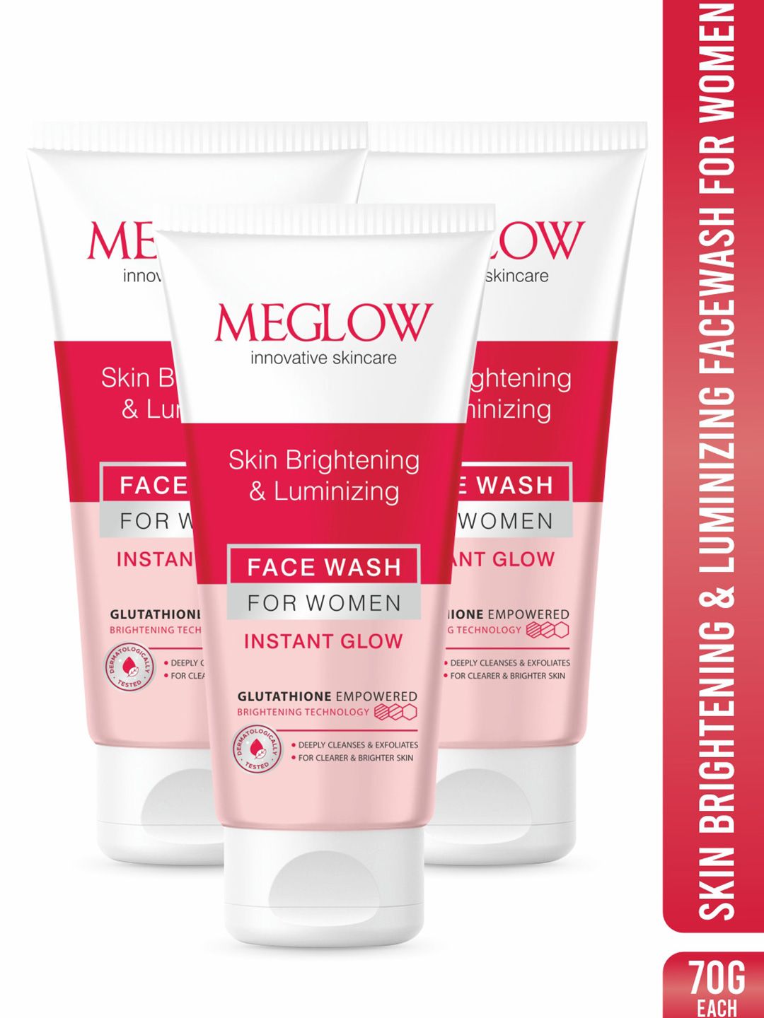 MEGLOW Skin Brightening & Luminizing Face Wash - 70 g-image-5