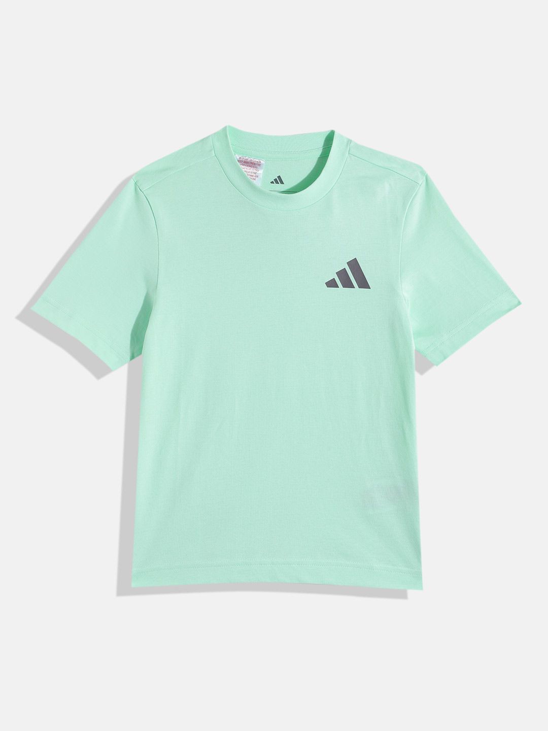 ADIDAS Kids Brand Logo Print Pure Cotton T-shirt