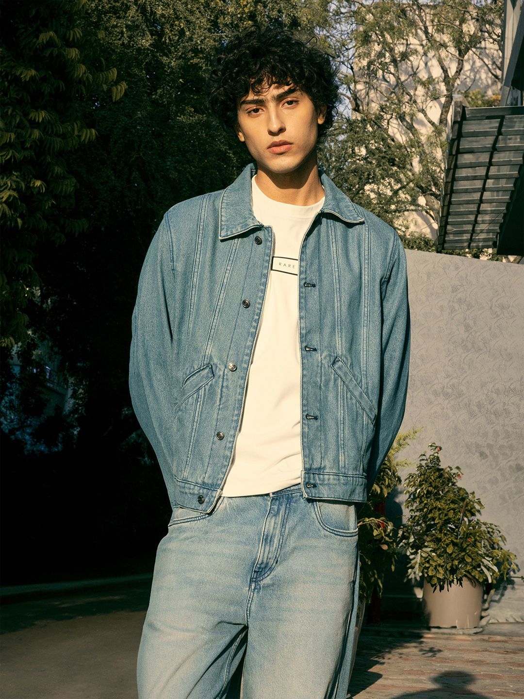RARE RABBIT Men Denim Jacket with Embroidered-picture-11