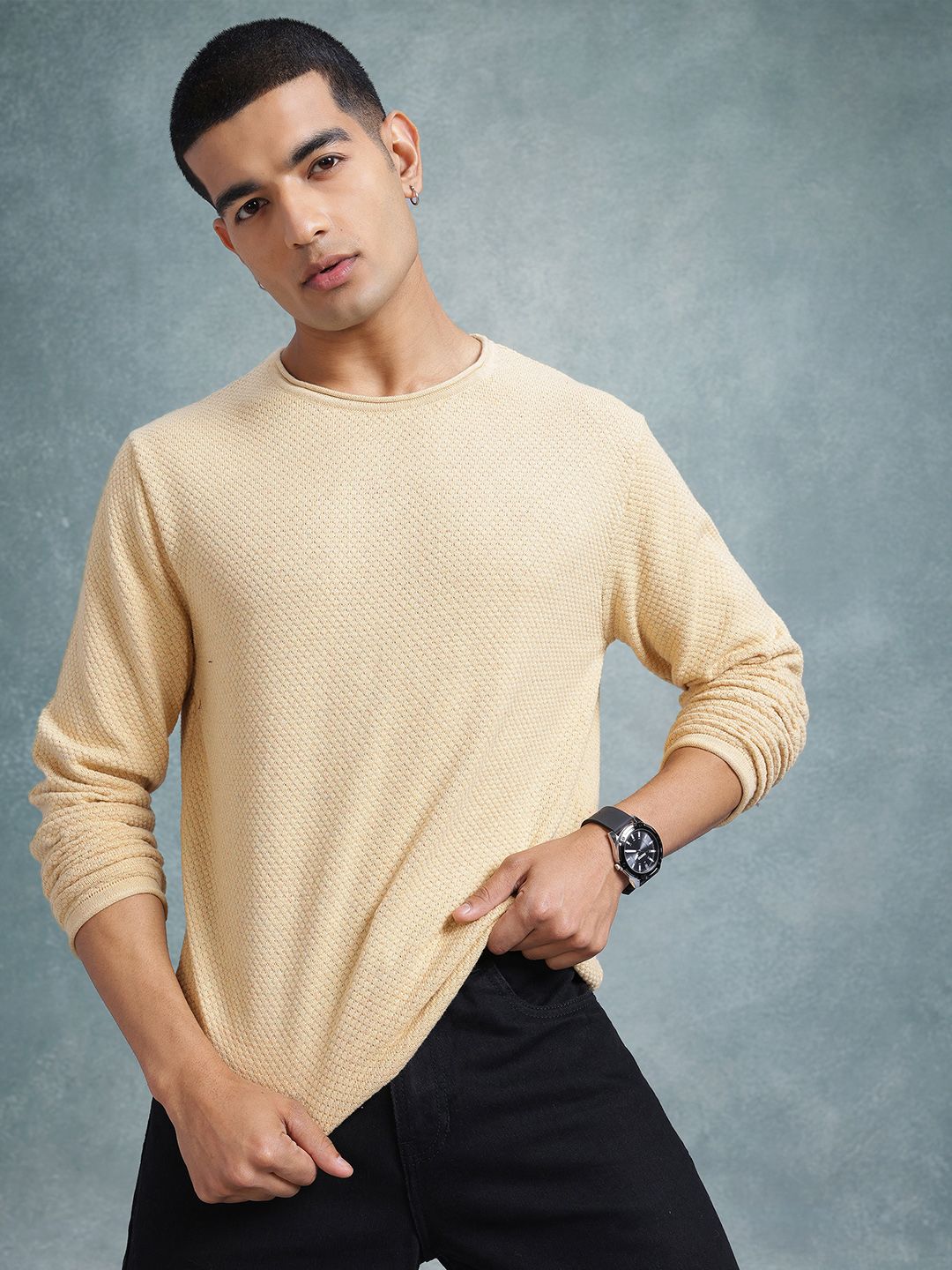 The Roadster Lifestyle Co. Men Pure Cotton Sweaters-picture-21