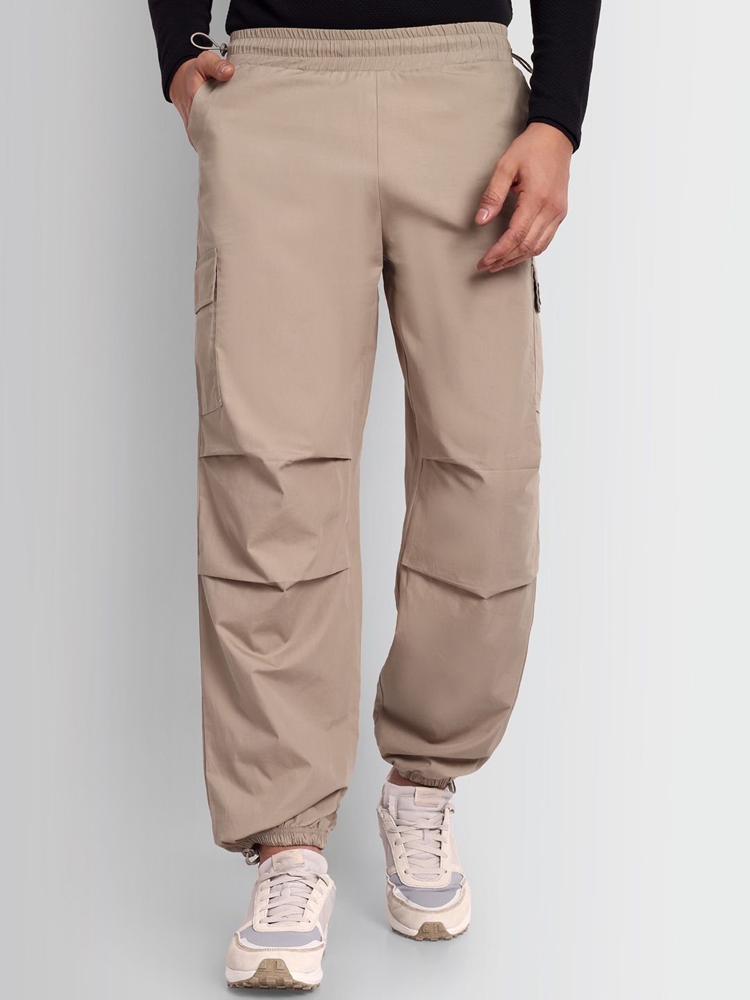 DCYPHR Men Regular Fit Cotton Cargo Joggers-picture-18