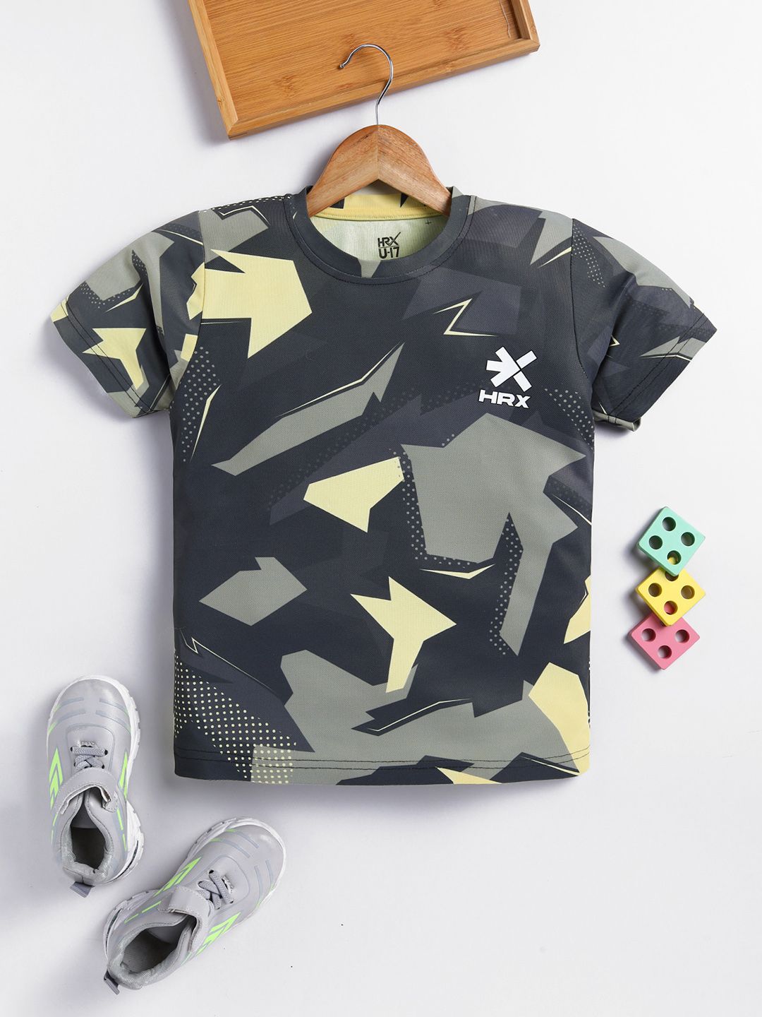 HRX by Hrithik Roshan Boys Printed Rapid Dry Sports T-shirt-picture-40