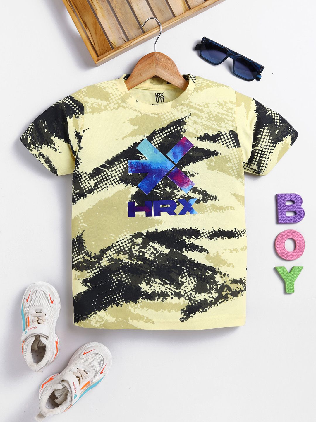 HRX by Hrithik Roshan Boys Printed Rapid Dry Sports T-shirt-picture-26