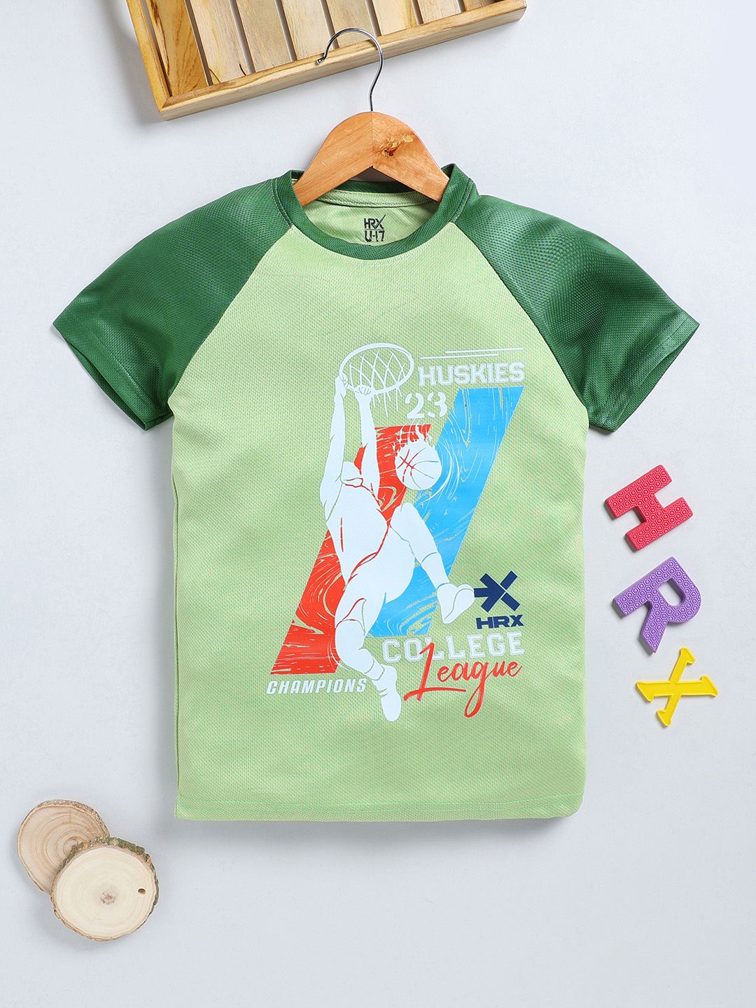 HRX by Hrithik Roshan Boys Printed Rapid Dry Sports T-shirt-picture-25