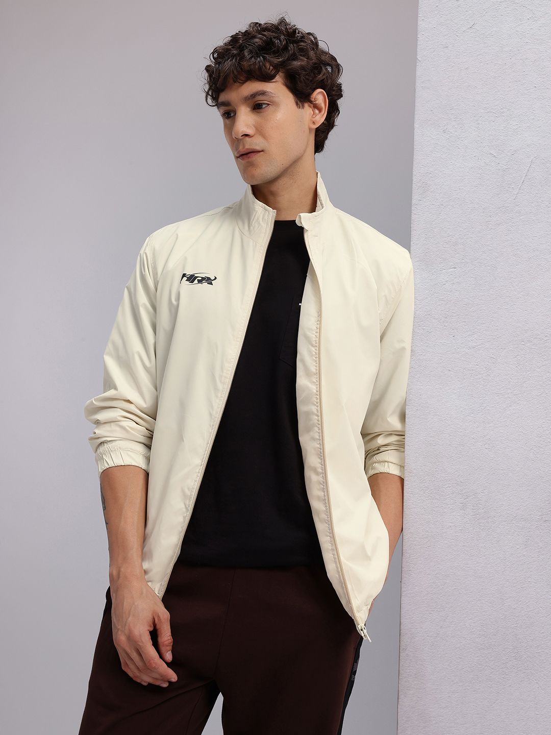 HRX by Hrithik Roshan Brand Logo Detail Rapid-Dry Lifestyle Sporty Jacket