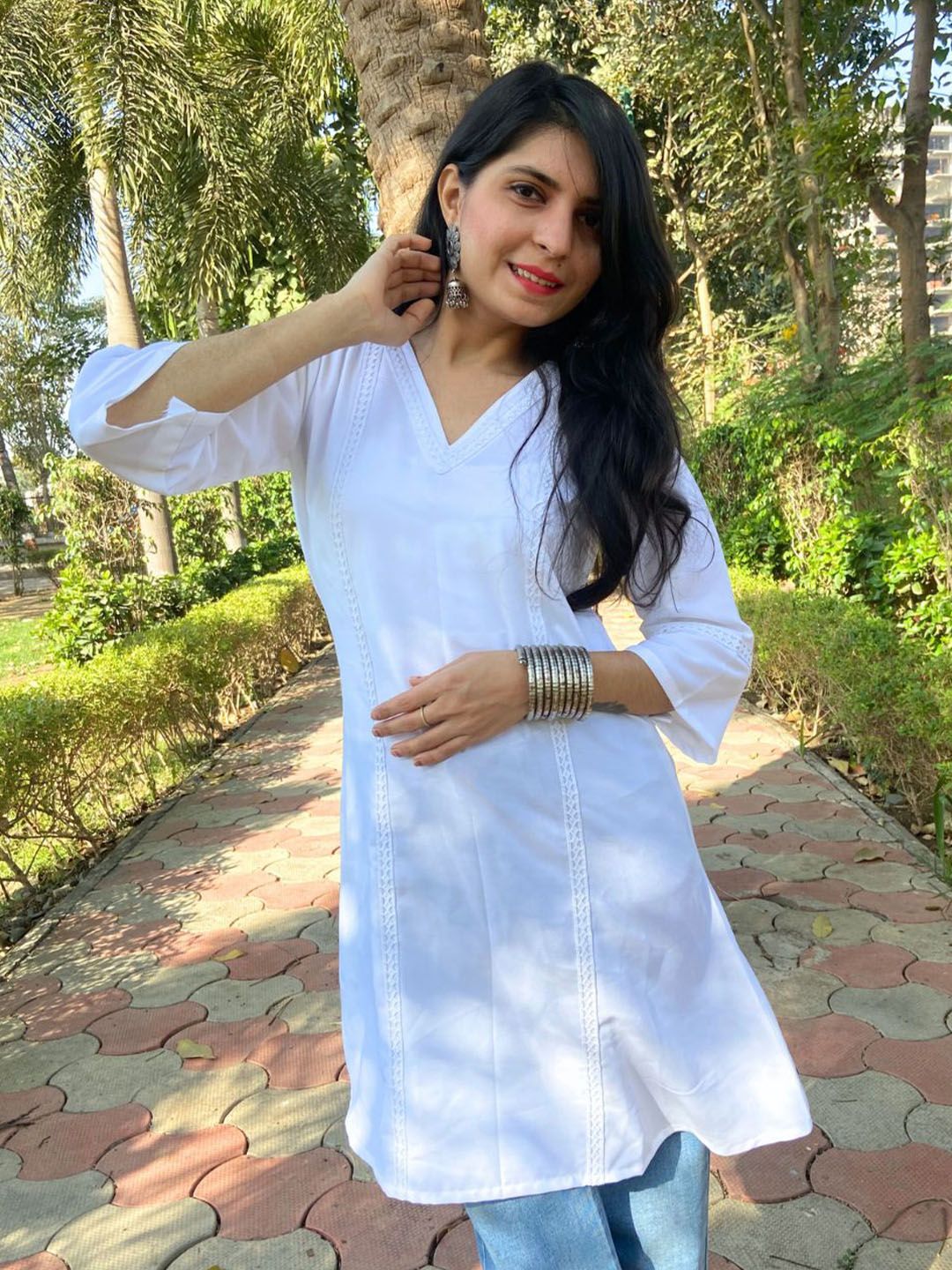 Kalini Women Rayon Solid Holi SpecialA Line Kurta-picture-34