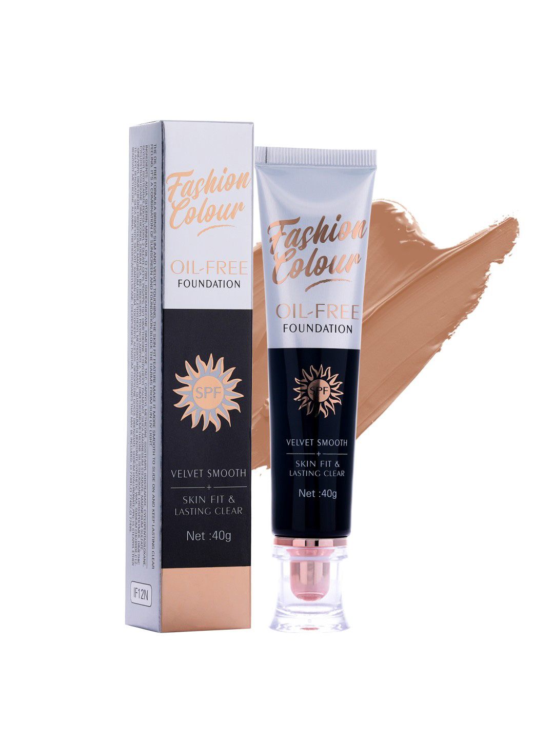 Fashion Colour Oil Free SPF Velvet Smooth Skin Fit Foundation 40g - Shade 03-image-49