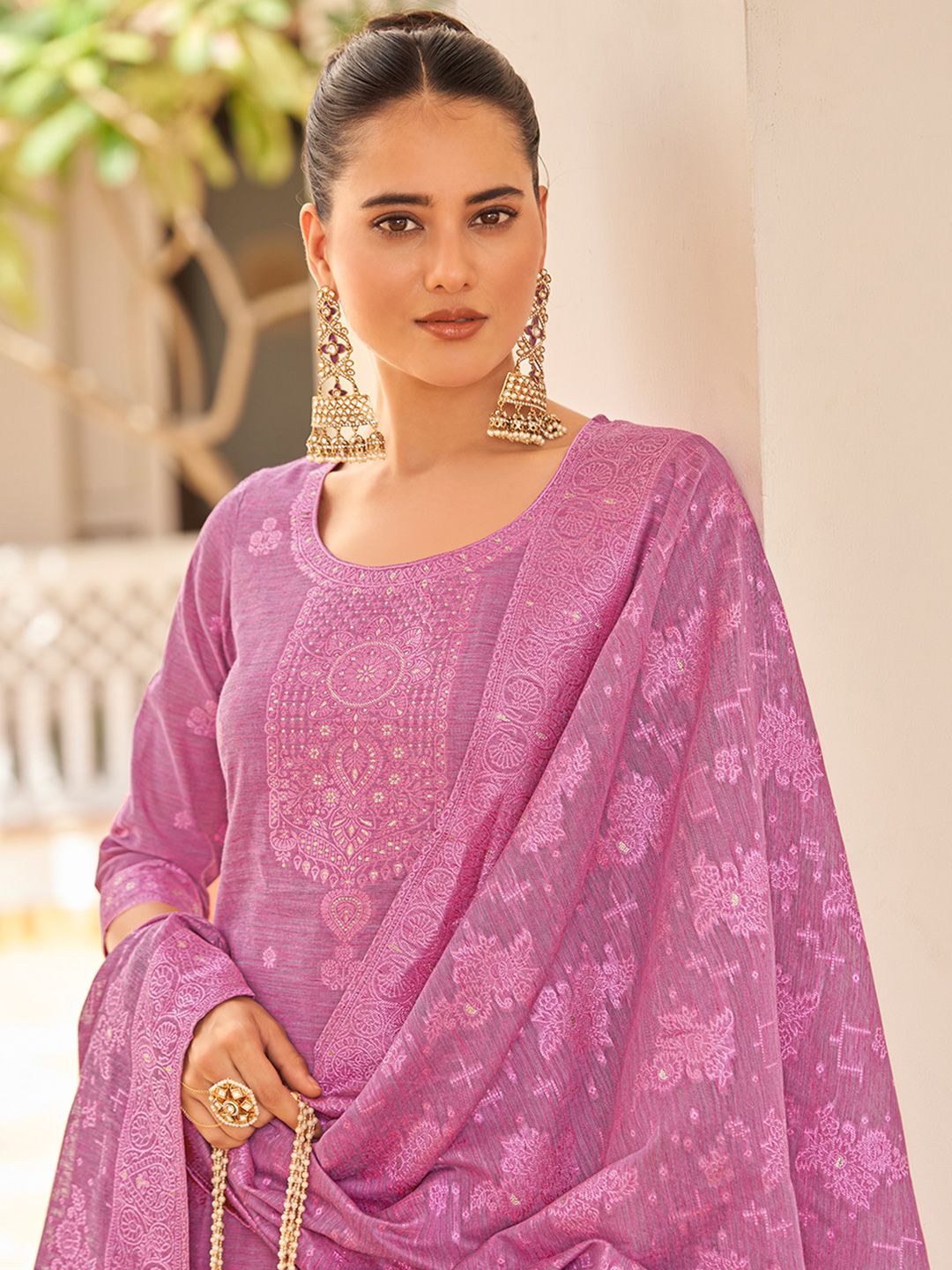 Saanjh Women Regular Kurta with Trousers & With Dupatta