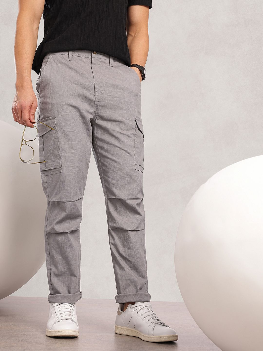 Nautica Men Smart Easy Wash Cargo Trousers-picture-27
