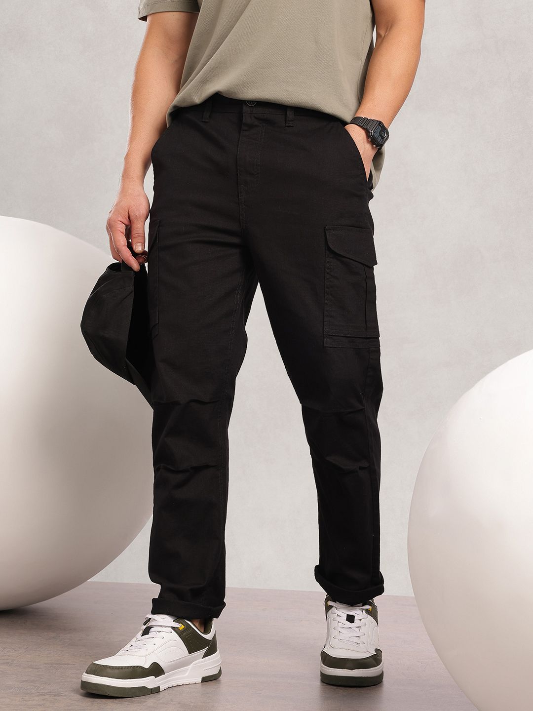 Nautica Men Smart Easy Wash Cargo Trousers
